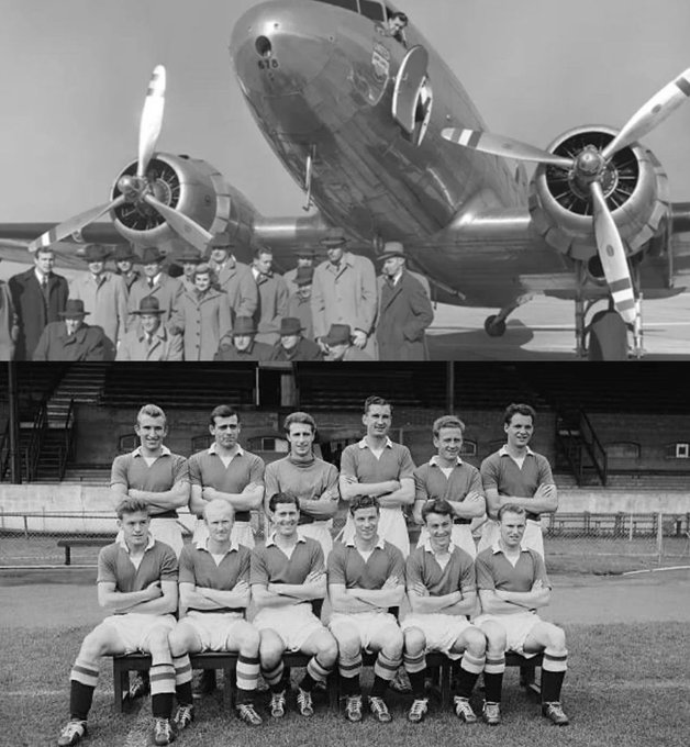 In April 1957 they were the 1st English team to travel by plane on away match vs Newcastle